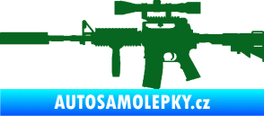 Samolepka Samopal 006 levá tmavě zelená
