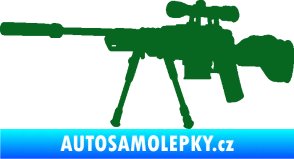 Samolepka Samopal 008 levá tmavě zelená