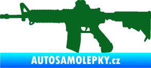 Samolepka Samopal 009 levá tmavě zelená