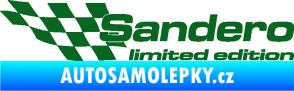 Samolepka Sandero limited edition levá tmavě zelená