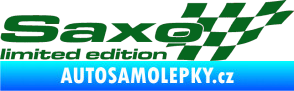 Samolepka Saxo limited edition pravá tmavě zelená