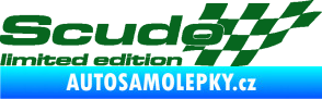 Samolepka Scudo limited edition pravá tmavě zelená