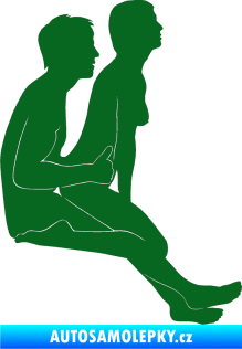 Samolepka Sexy siluety 025 tmavě zelená