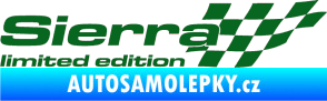 Samolepka Sierra limited edition pravá tmavě zelená