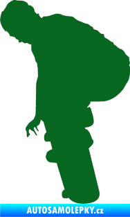 Samolepka Skateboard 003 levá tmavě zelená