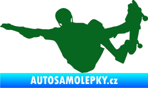 Samolepka Skateboard 007 levá tmavě zelená