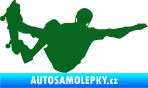 Samolepka Skateboard 007 pravá tmavě zelená