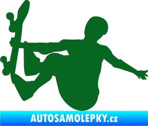 Samolepka Skateboard 008 levá tmavě zelená
