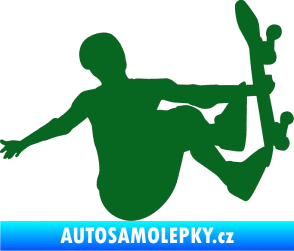 Samolepka Skateboard 008 pravá tmavě zelená