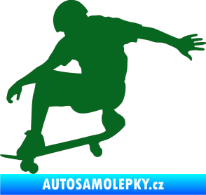 Samolepka Skateboard 012 levá tmavě zelená