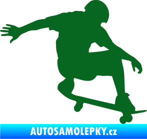 Samolepka Skateboard 012 pravá tmavě zelená