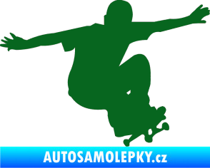 Samolepka Skateboard 014 pravá tmavě zelená