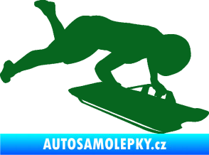 Samolepka Skeleton 002 pravá tmavě zelená