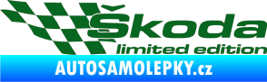 Samolepka Škoda limited edition levá tmavě zelená