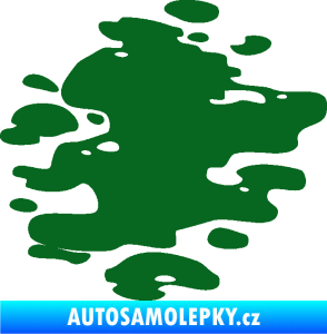 Samolepka Skvrna 001 pravá kaňka tmavě zelená