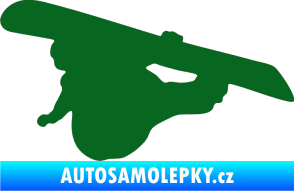 Samolepka Snowboard 007 levá tmavě zelená