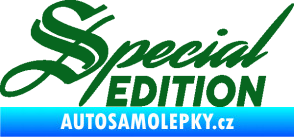 Samolepka Special edition 004 tmavě zelená