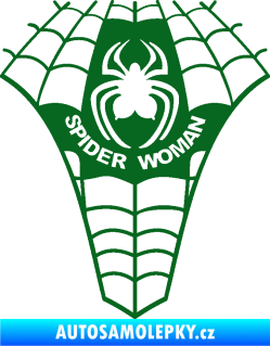 Samolepka Spider woman pavoučí žena tmavě zelená