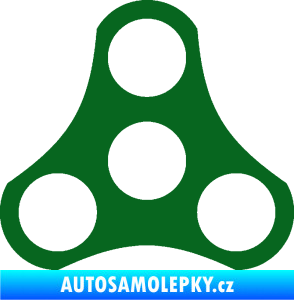 Samolepka Spinner tmavě zelená