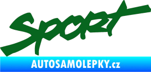 Samolepka Sport 001 tmavě zelená