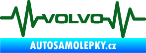 Samolepka Srdeční tep 020 volvo tmavě zelená