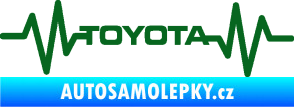 Samolepka Srdeční tep 022 toyota tmavě zelená