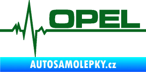 Samolepka Srdeční tep 036 pravá Opel tmavě zelená