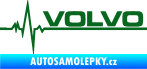 Samolepka Srdeční tep 037 pravá Volvo tmavě zelená