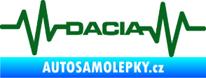 Samolepka Srdeční tep 044 levá Dacia tmavě zelená