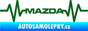 Samolepka Srdeční tep 059 Mazda tmavě zelená