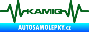 Samolepka Srdeční tep 067 Kamiq tmavě zelená