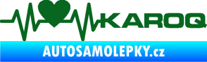 Samolepka Srdeční tep 068 pravá Karoq tmavě zelená