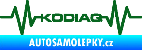Samolepka Srdeční tep 071 Kodiaq tmavě zelená