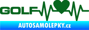 Samolepka Srdeční tep 084 levá Volkswagen Golf tmavě zelená
