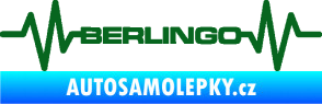 Samolepka Srdeční tep 093 Berlingo Citroen tmavě zelená