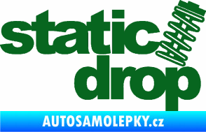 Samolepka Static drop 001 JDM styl tmavě zelená