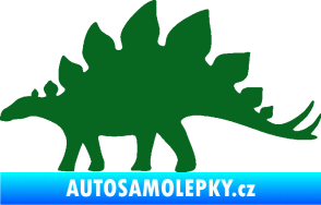 Samolepka Stegosaurus 001 levá tmavě zelená