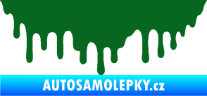 Samolepka Stékající skvrna 007 levá tmavě zelená