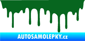 Samolepka Stékající skvrna 008 levá tmavě zelená