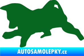 Samolepka Štěňátko 002 levá německý ovčák tmavě zelená