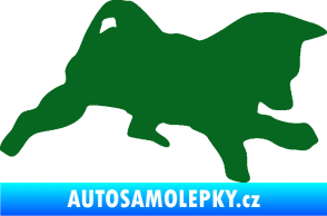 Samolepka Štěňátko 002 pravá německý ovčák tmavě zelená