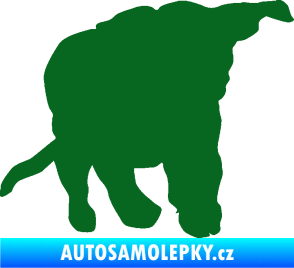 Samolepka Štěňátko 003 pravá tmavě zelená