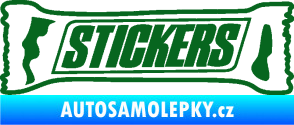 Samolepka Stickers nápis tmavě zelená
