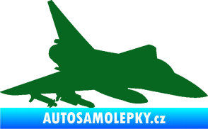 Samolepka Stíhací letoun 005 pravá tmavě zelená