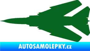 Samolepka Stíhací letoun 007 levá MIG tmavě zelená