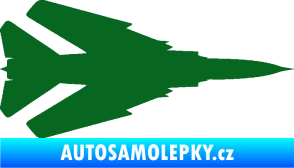 Samolepka Stíhací letoun 007 pravá MIG tmavě zelená