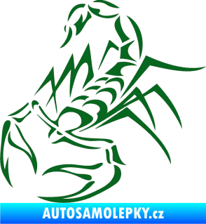 Samolepka Štír 017 levá tmavě zelená