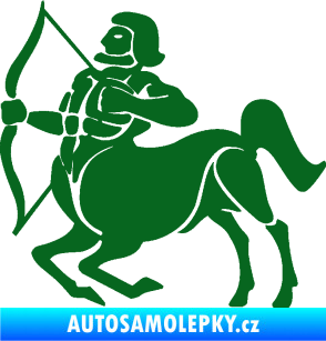 Samolepka Střelec 004 levá tmavě zelená