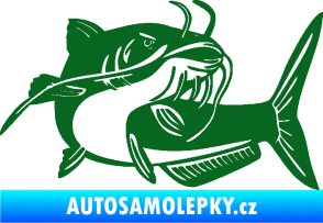 Samolepka Sumec 001 pravá tmavě zelená