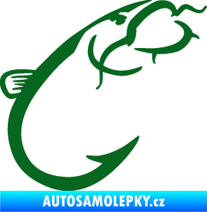 Samolepka Sumec 003 pravá tmavě zelená